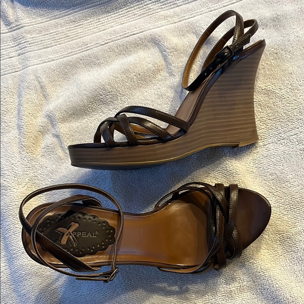 Xappeal Brown Wedges